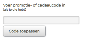 promotiecode Blurb