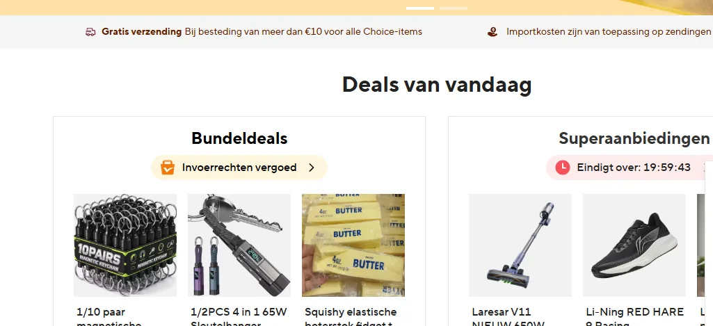 AliExpress deals van vandaag: bundeldeals en superaanbiedingen