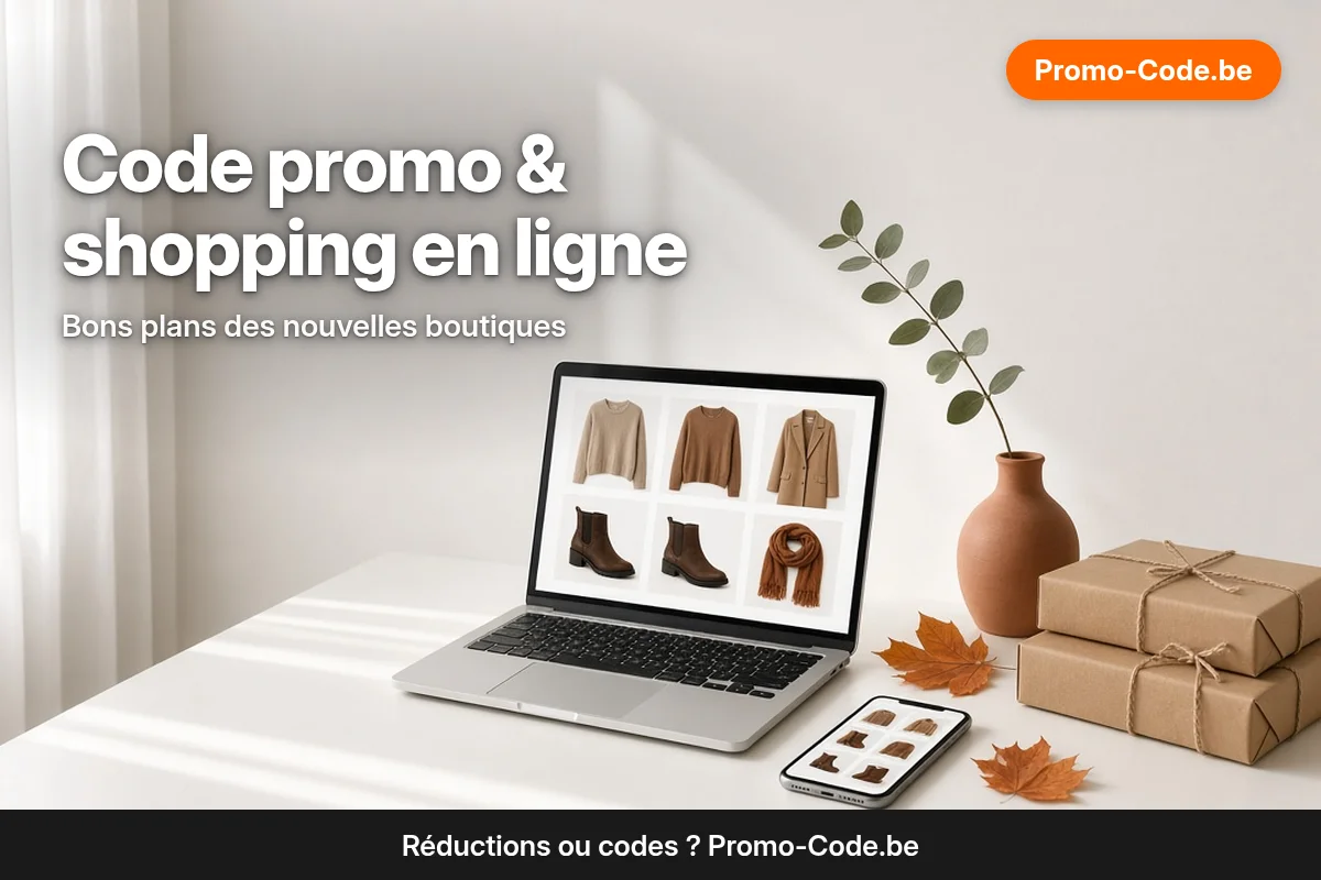 Code promo et shopping en ligne en Belgique — codes promo actuels des nouvelles boutiques sur Promo-Code.be