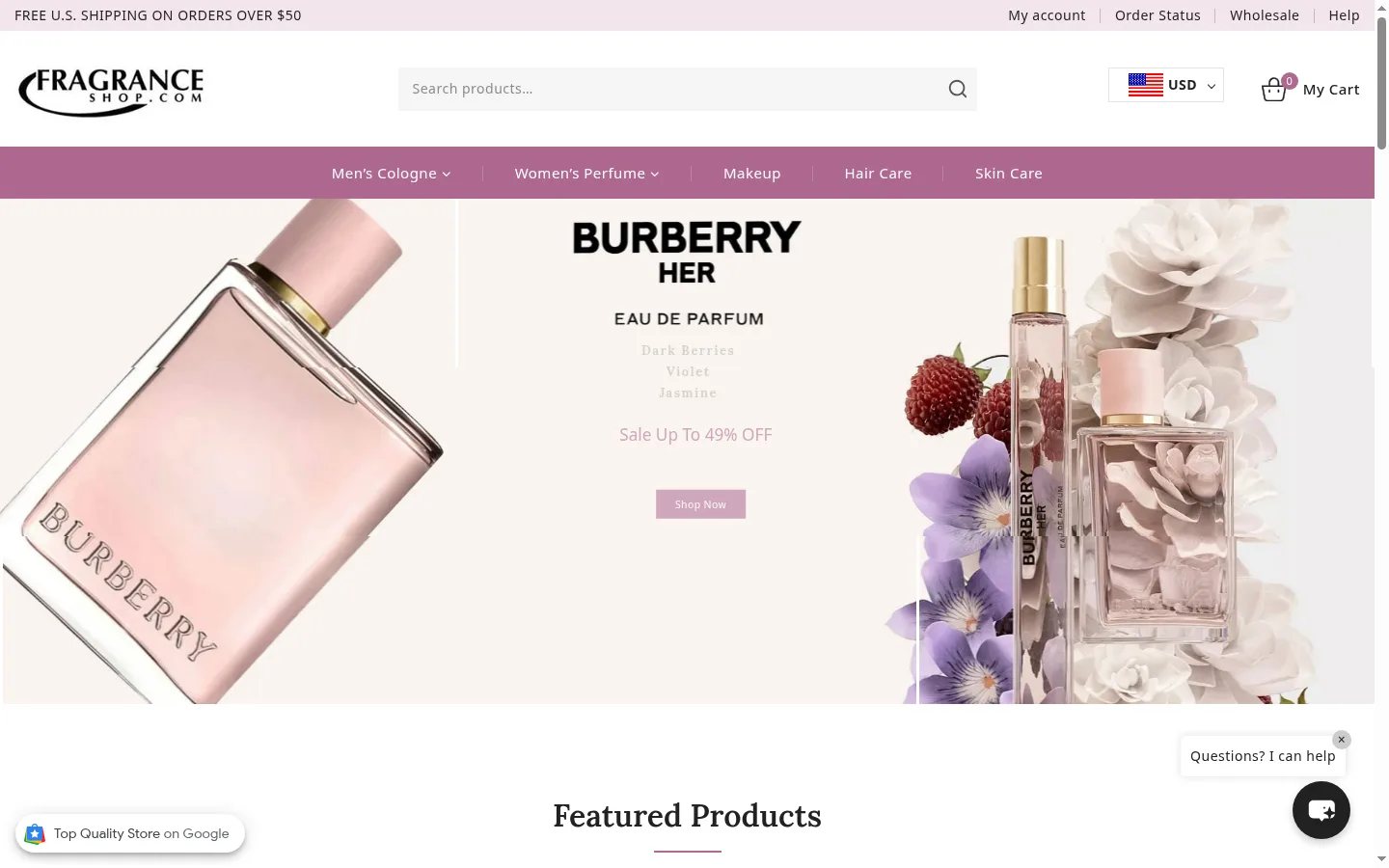 FragranceShop.com — actuele deals en aanbiedingen op de homepage