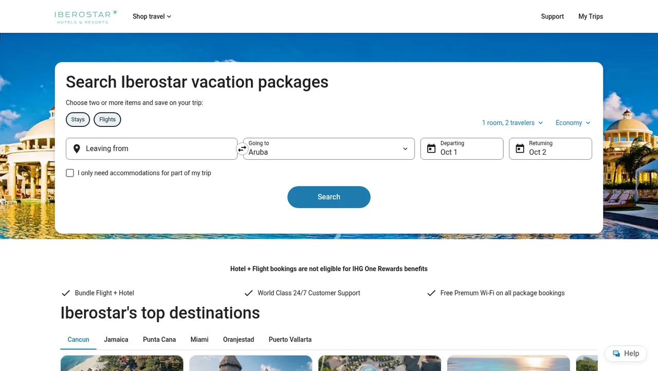 Iberostar Hotels & Resorts vakantiepakketten zoeken