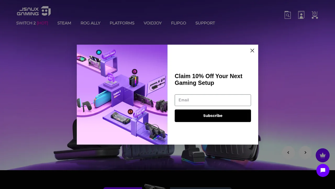 JSAUX Gaming shop met promotie op gaming accessories