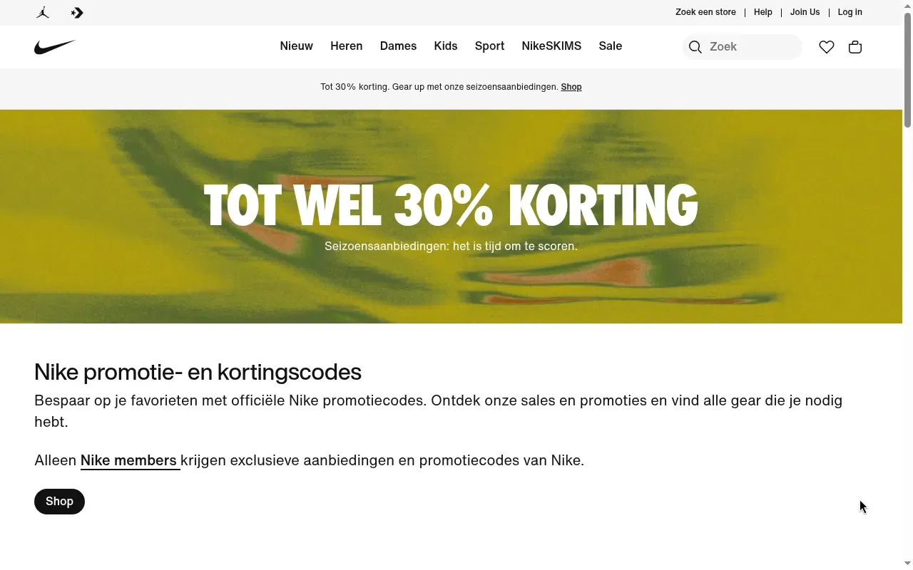 Nike shop — actuele collectie en promoties op nike.com/be