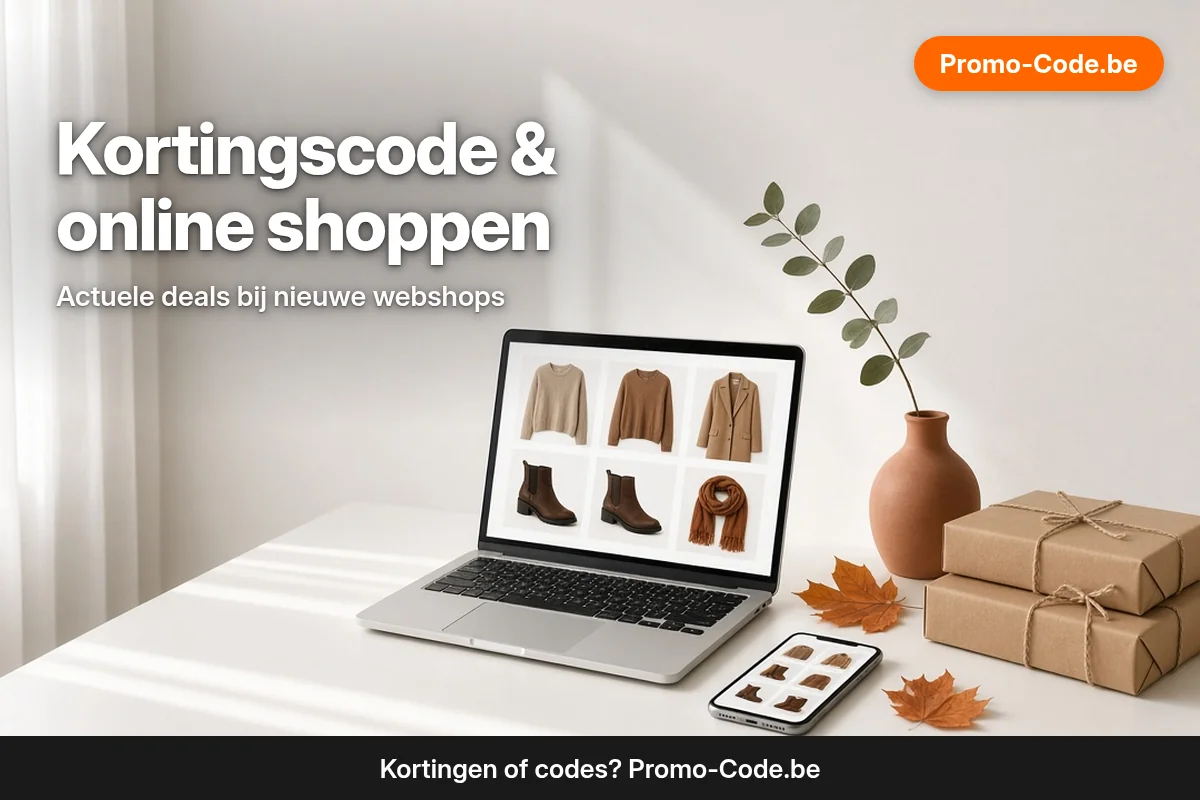 Kortingscode en online shoppen in België: actuele kortingscodes bij nieuwe webshops op Promo-Code.be